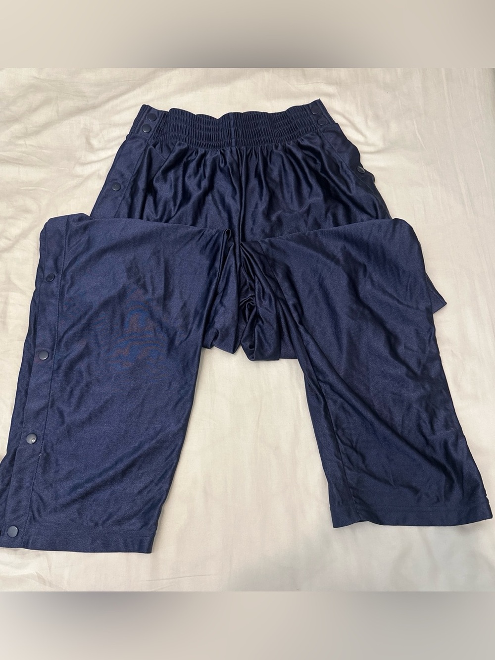 Vintage 1990’s Nike Navy Blue Basketball Tear Away Warm-Up Pants